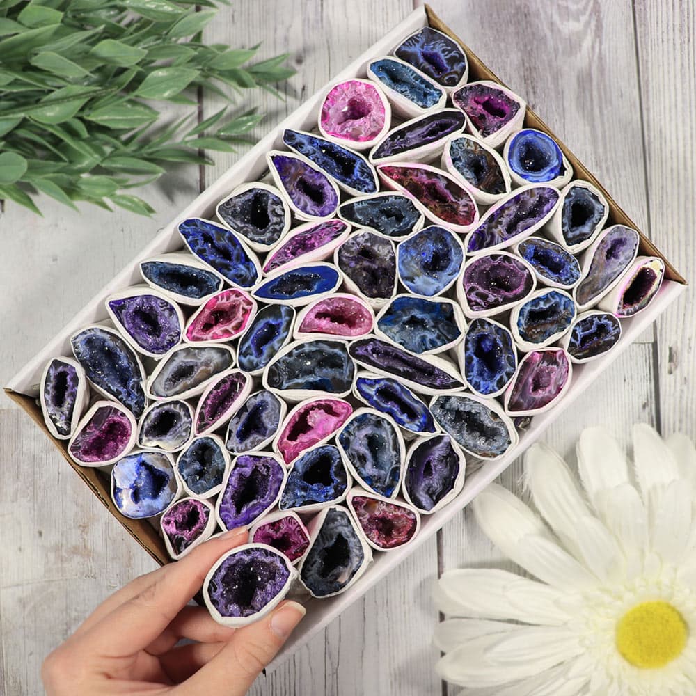Agate Geode Rainbow Flat