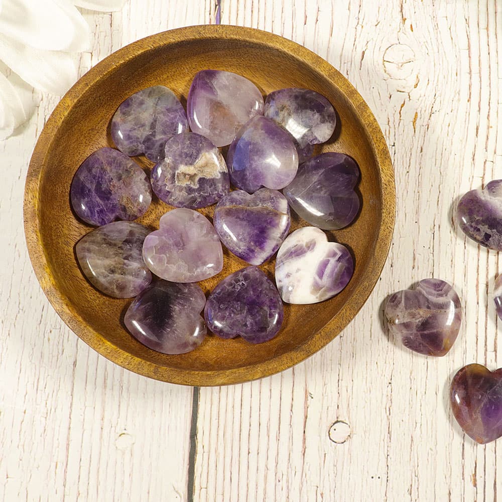 Amethyst Hearts (Set of 20)