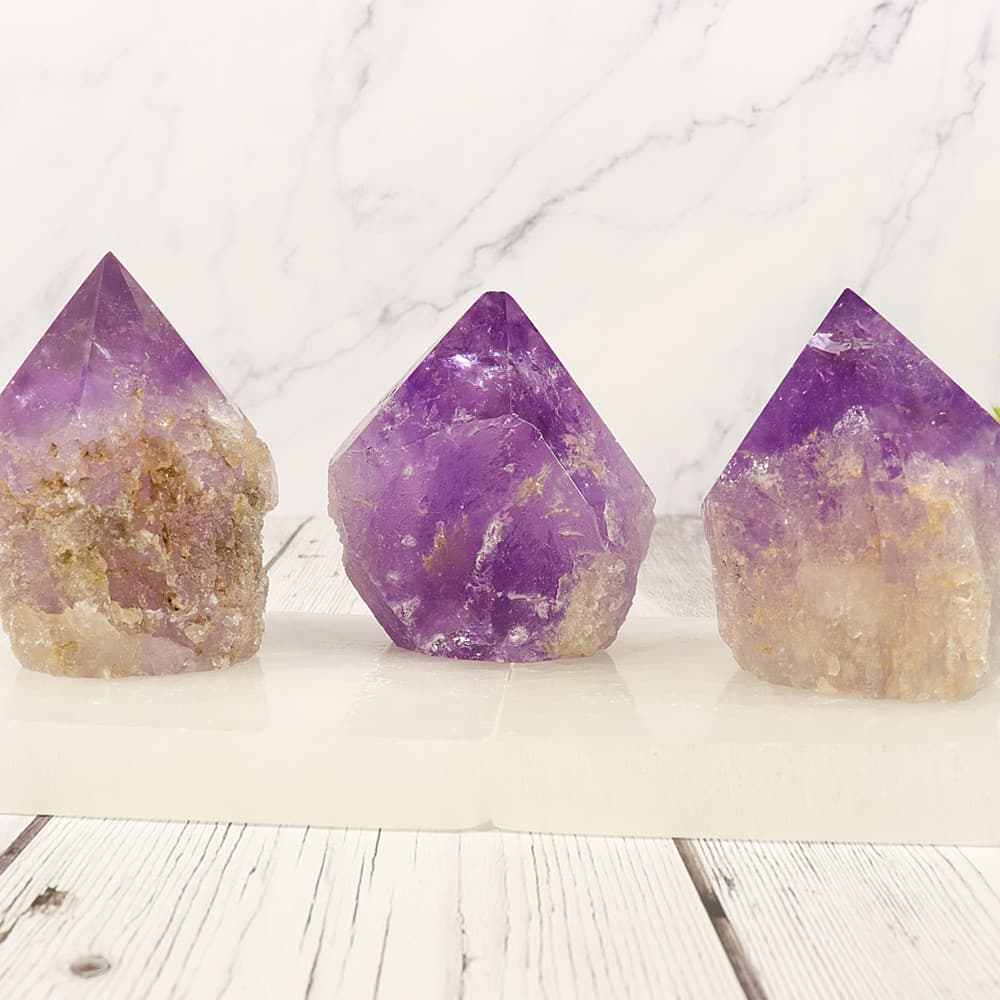Amethyst Point Base Cut [Sold/lb]