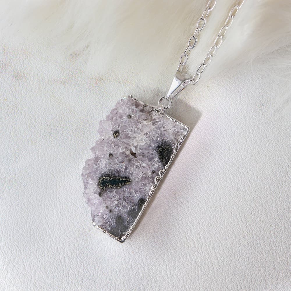 Amethyst w/ Geode Pendant