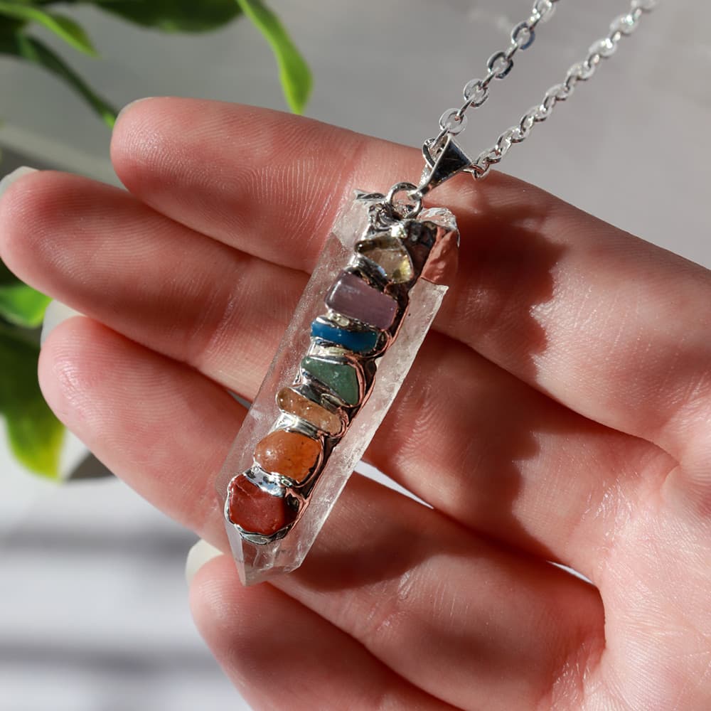 Clear Quartz Chakra Pendant