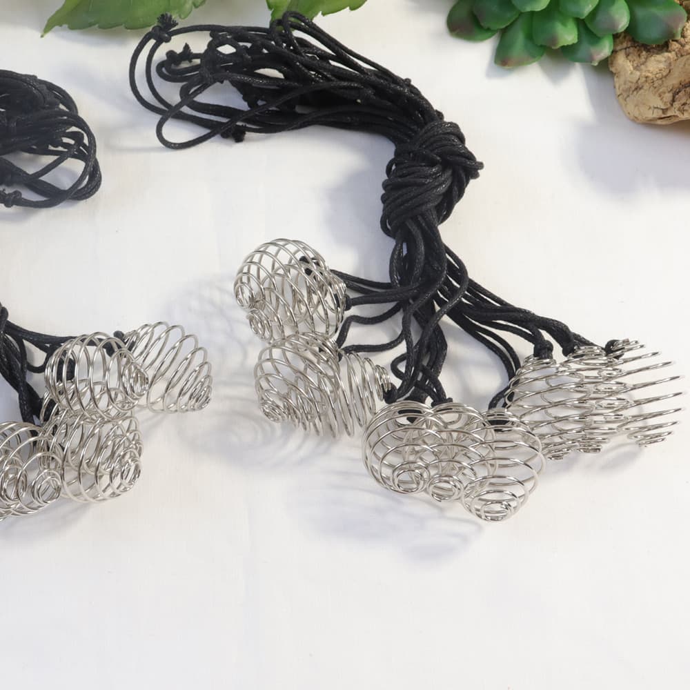 Silver Cage Necklace (Set of 20)