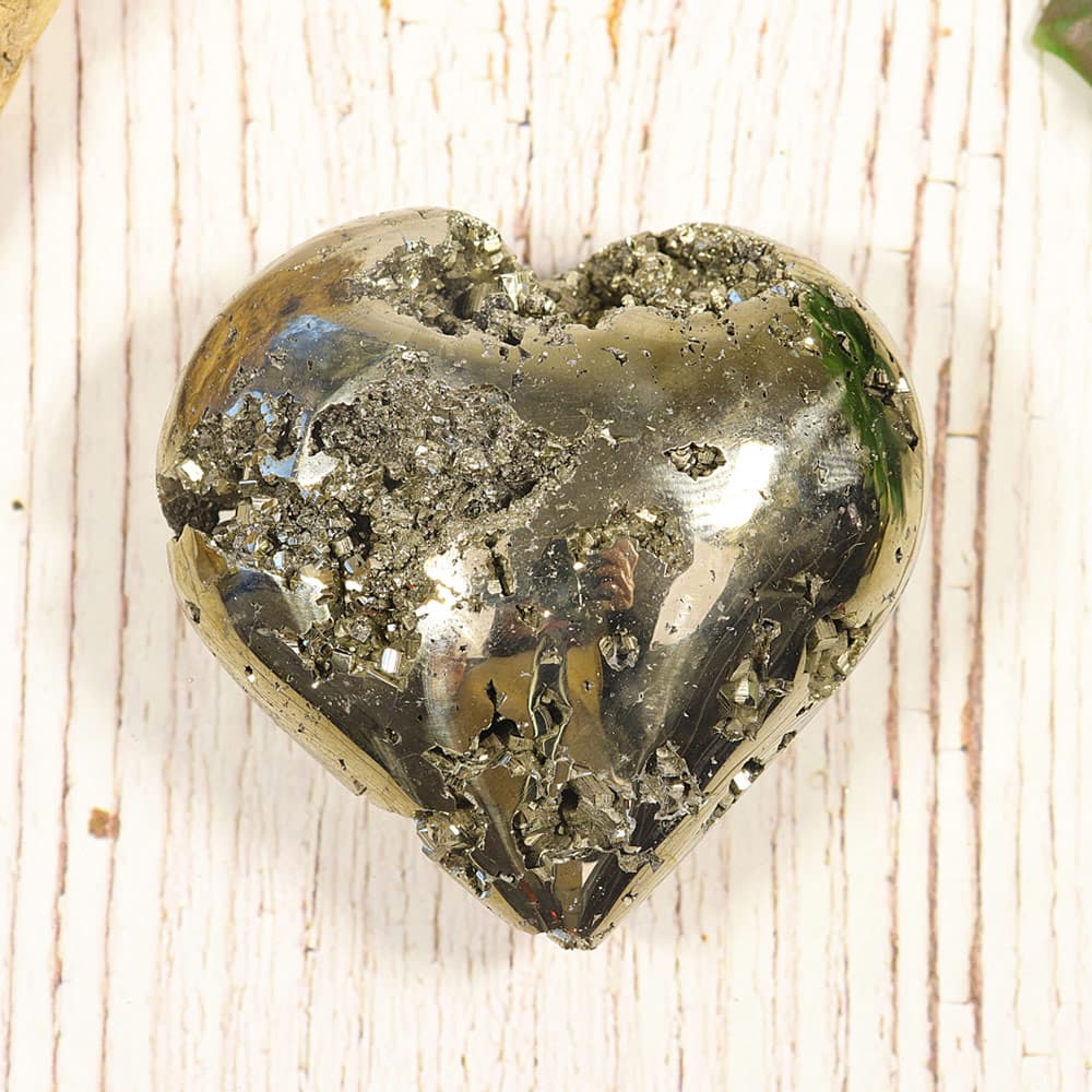 Pyrite Crystal Heart (Sold/lb)