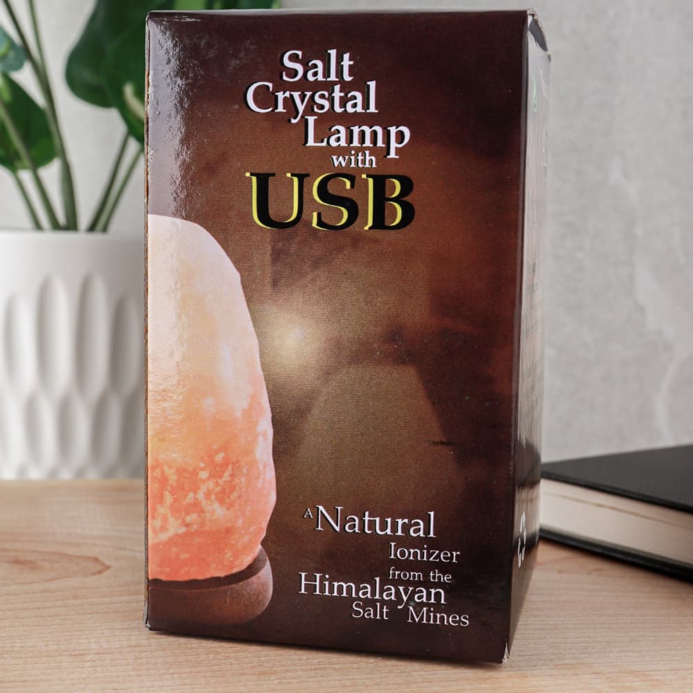 Orange Salt Lamp w/USB