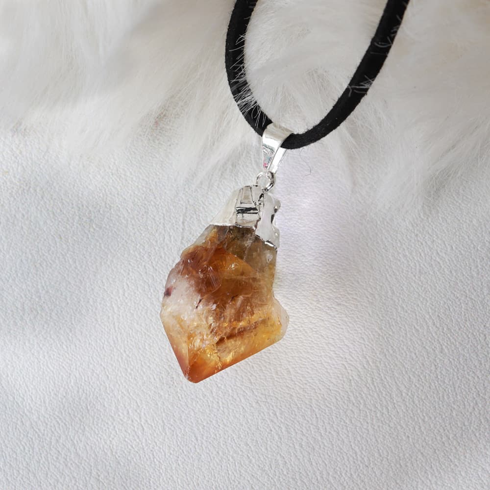 Citrine Natural Point Pendant