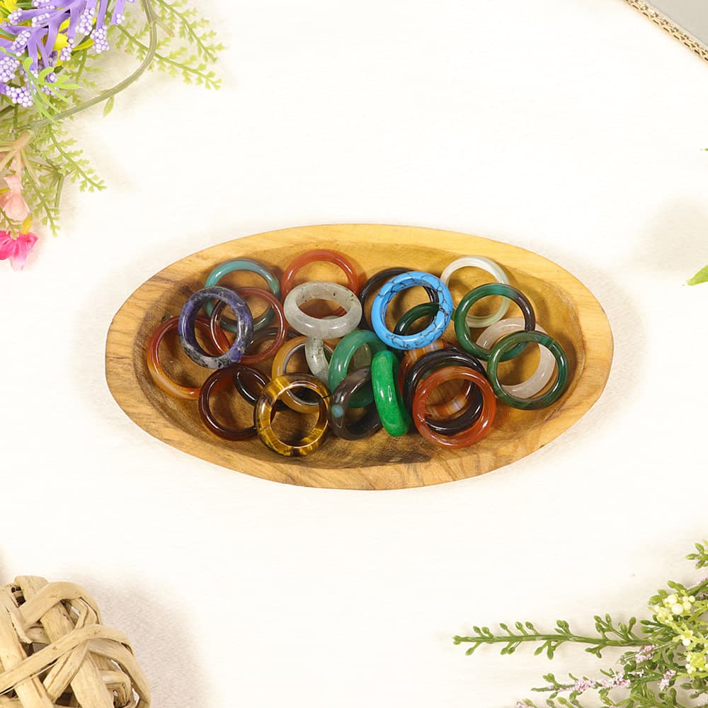 Assorted Gem Stone Rings  [Set of 24]