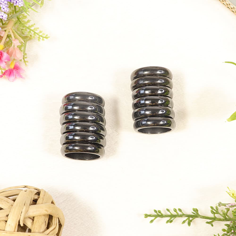 Magnetic Hematite Rings [Set of 12]