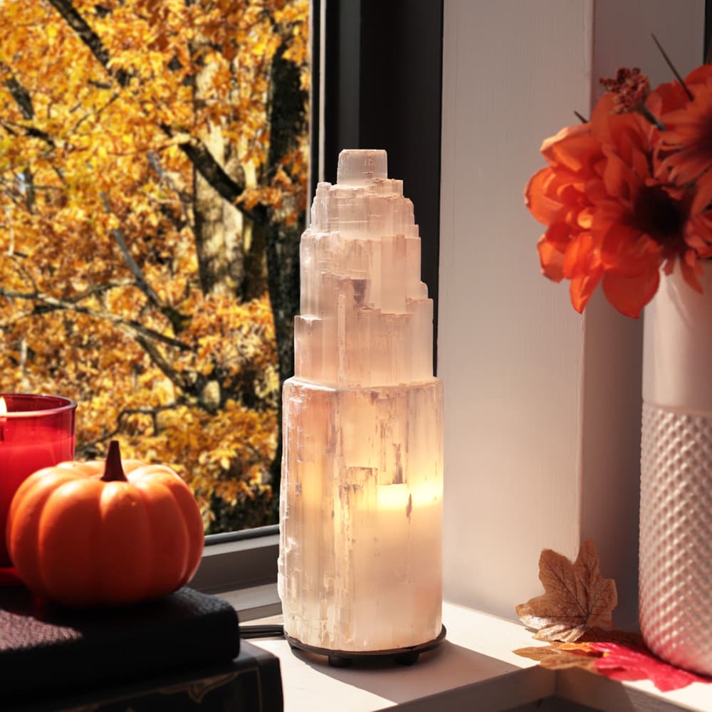 Selenite Lamp (Medium)