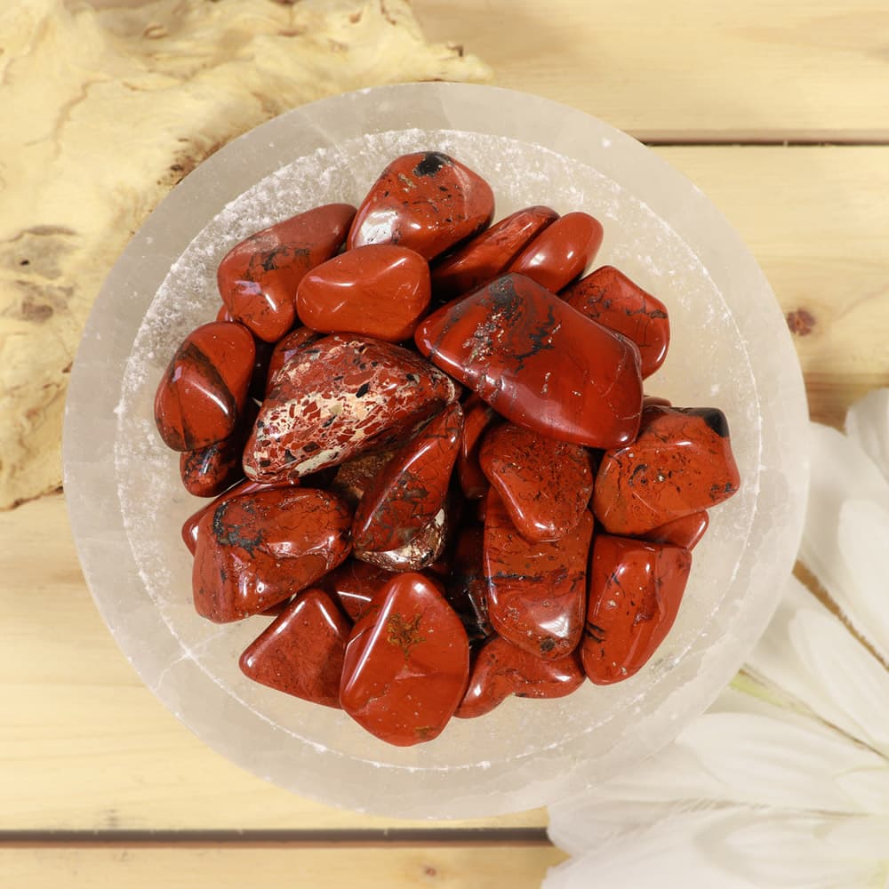 Brecciated Jasper Tumbled Stones (1 lb)