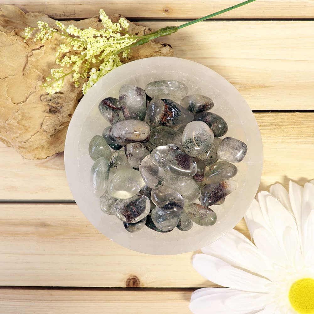 Garden Quartz (Lodolite) Tumbled Stones (1 lb)