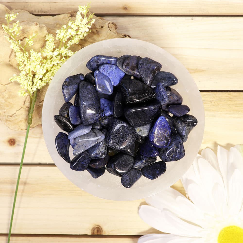 Dumortierite Tumbled Stones (1 lb)