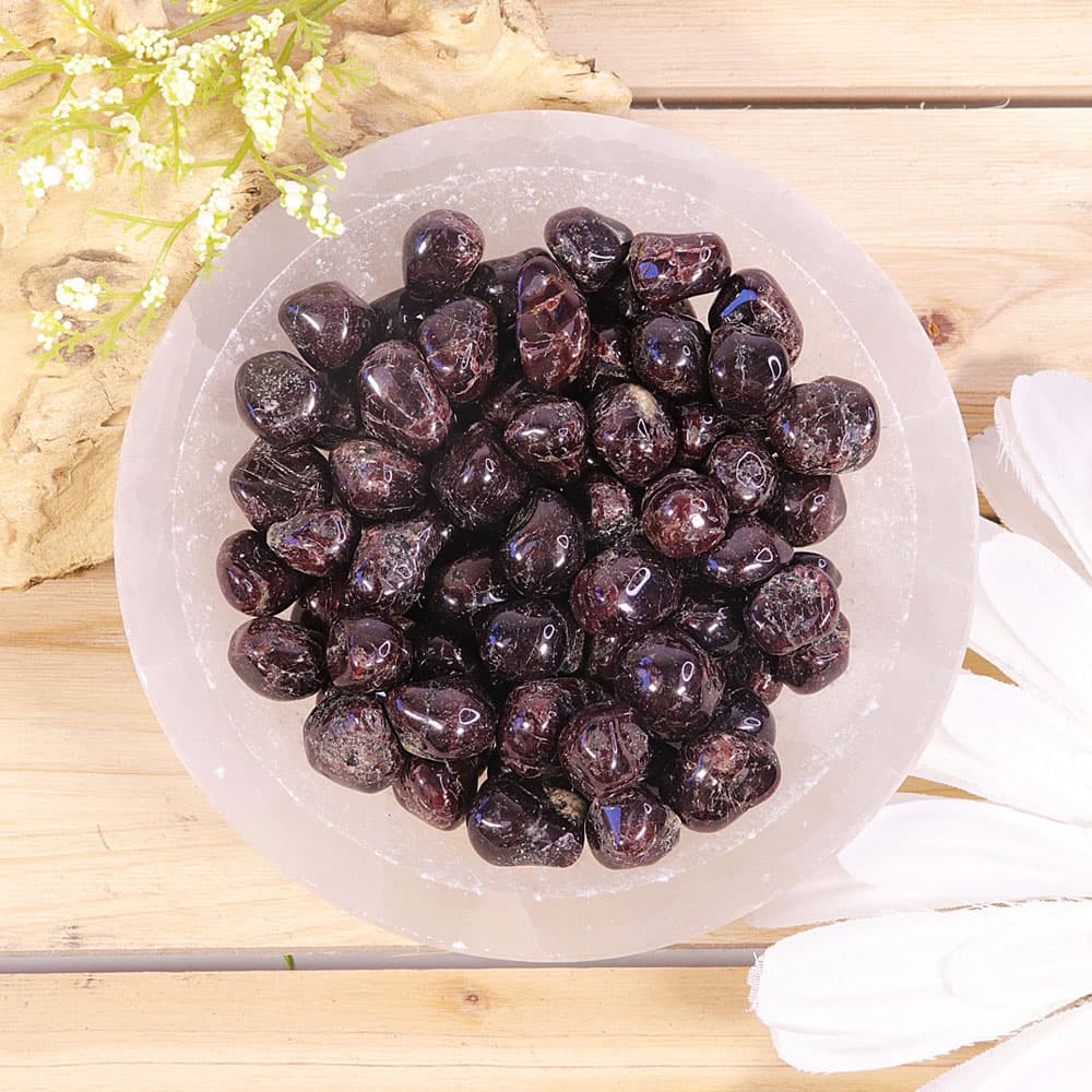 Garnet Tumbled Stones (1 lb)
