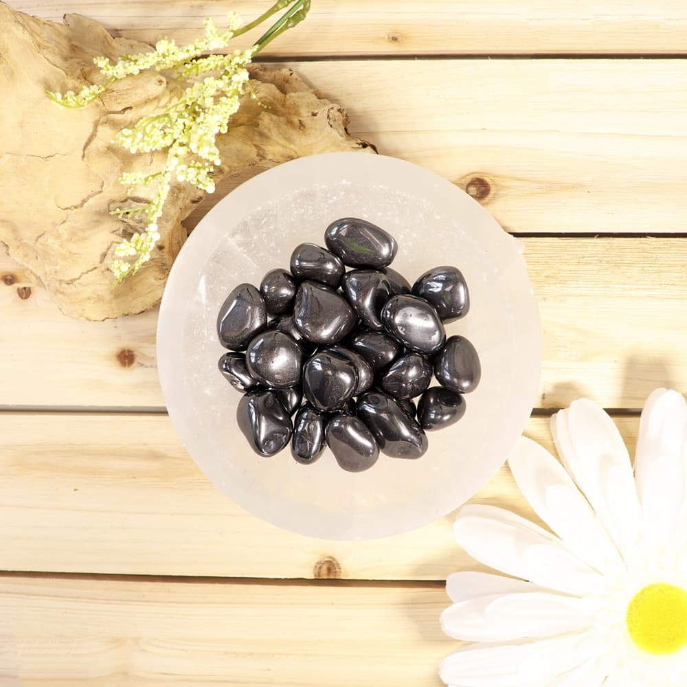 Hematite Tumbled Stones (1 lb)
