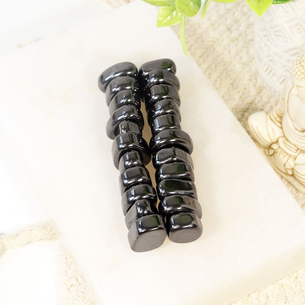 Magnetic Black Hematite Tumbled [Sold/lb]