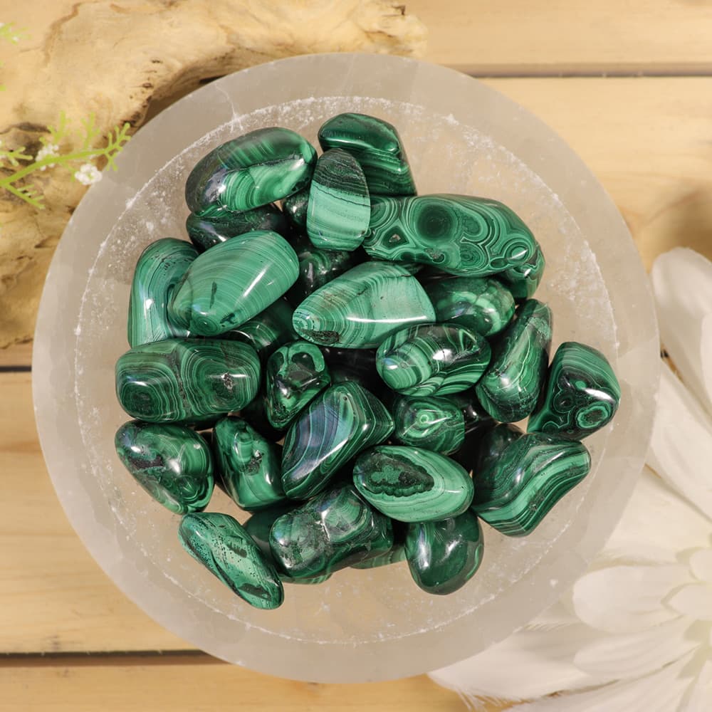 Malachite Tumbled Stones (1 lb)