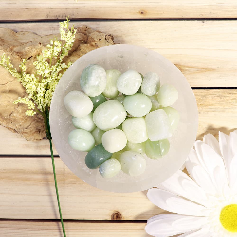 New Jade Tumbled Stones (1 lb)