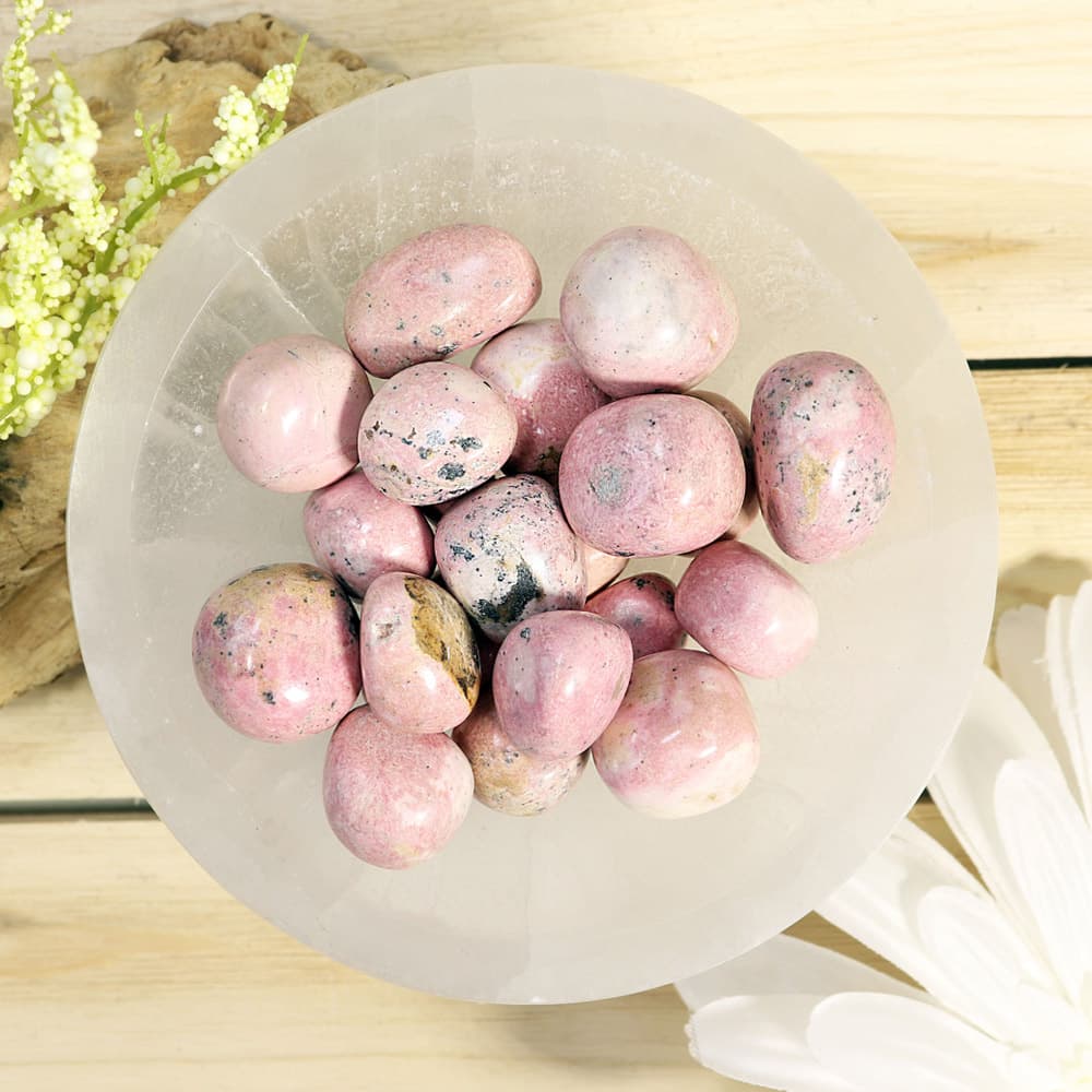 Rhodonite Tumbled Stones (1 lb)