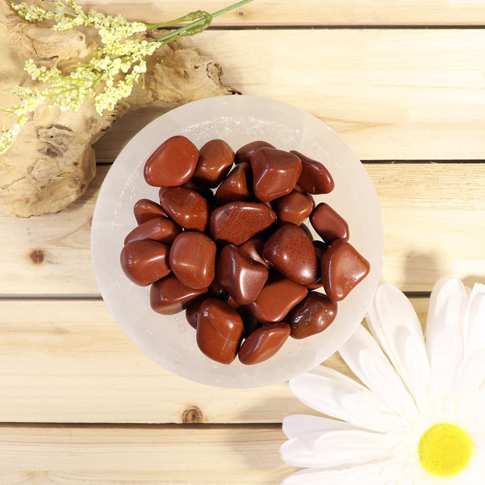 Red Jasper Tumbled Stones (1 lb)