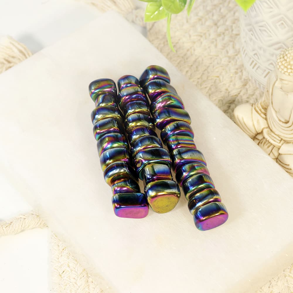 Magnetic Rainbow Hematite Tumbled [Sold/lb]