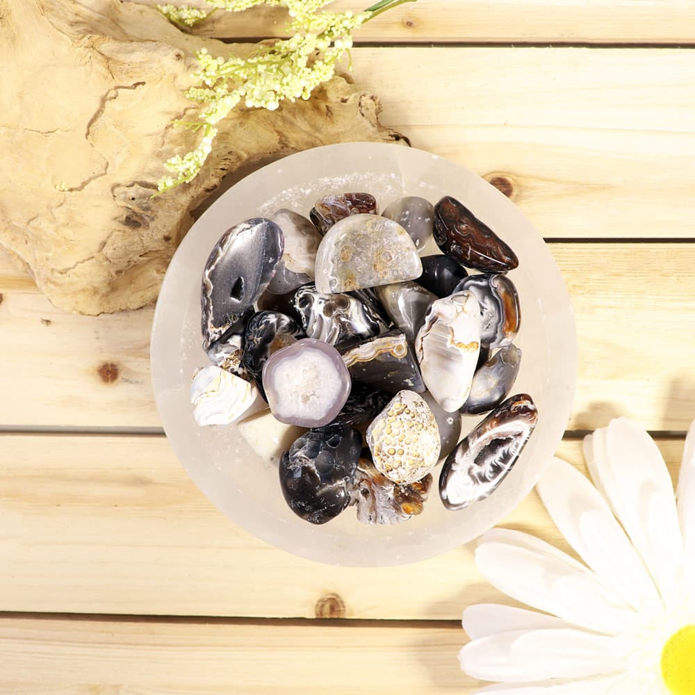 Window Agate Tumbled Stones (1 lb)