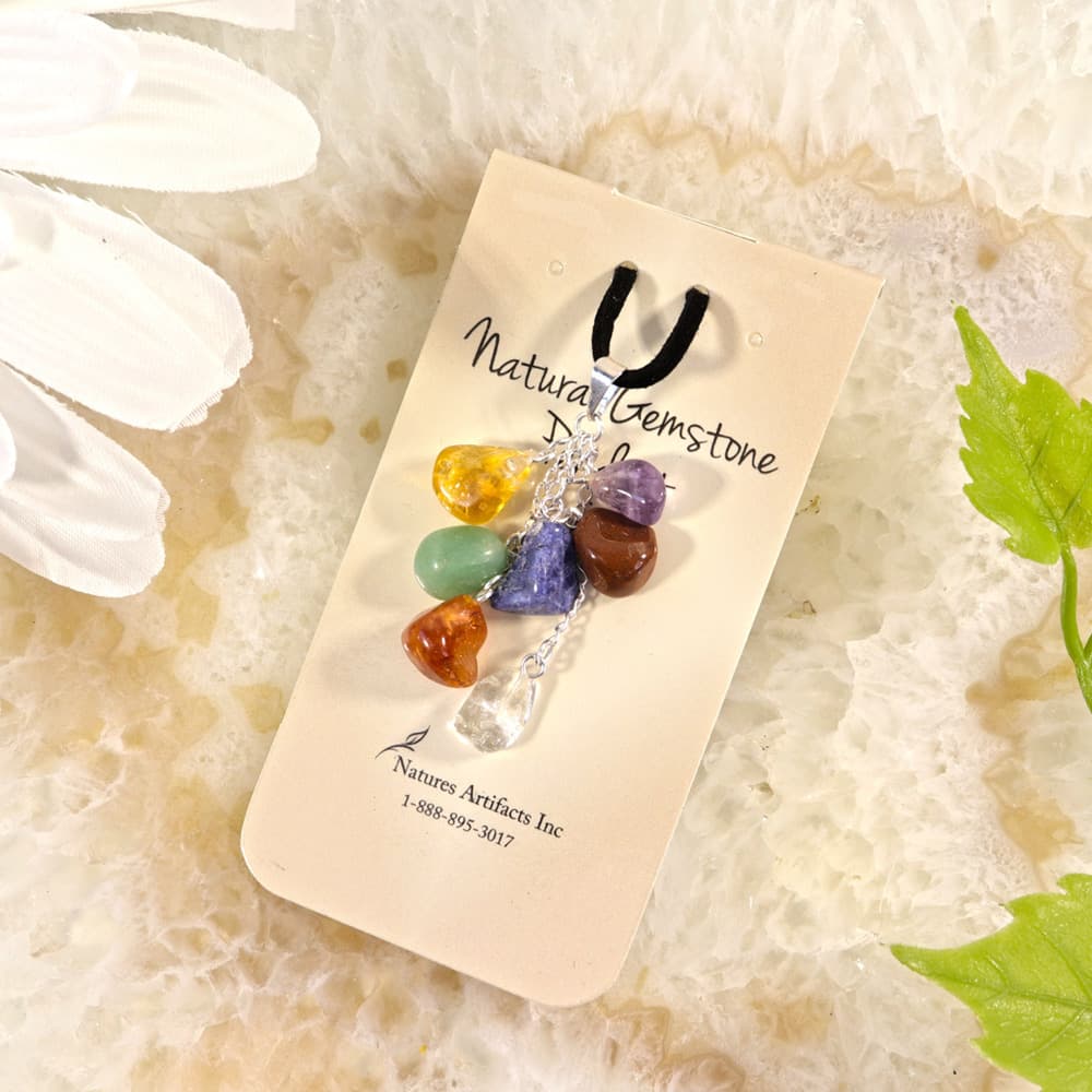 Drop Chakra Tumbled Pendant