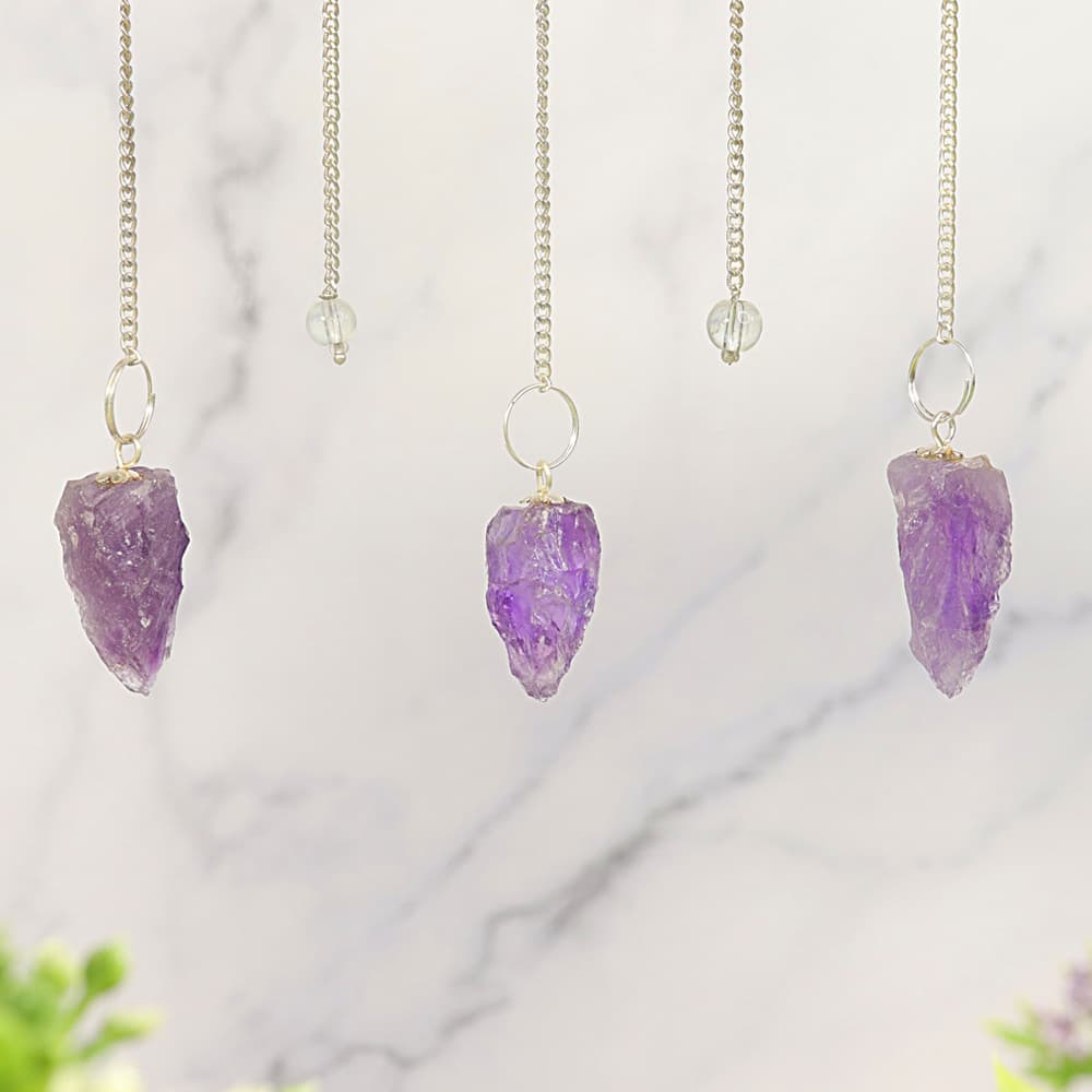 Amethyst Natural Pendulum