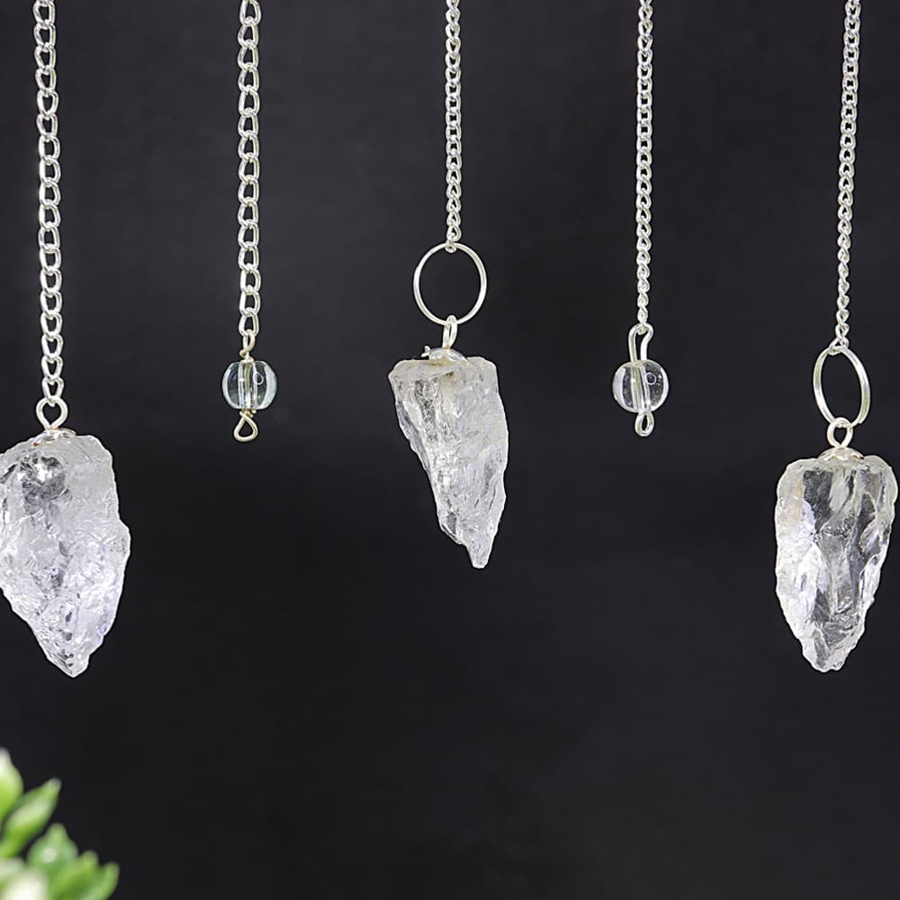 Clear Quartz Natural Pendulum