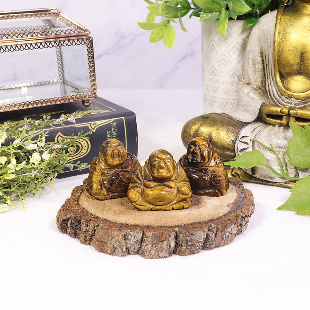 Tiger Eye Pocket Buddha