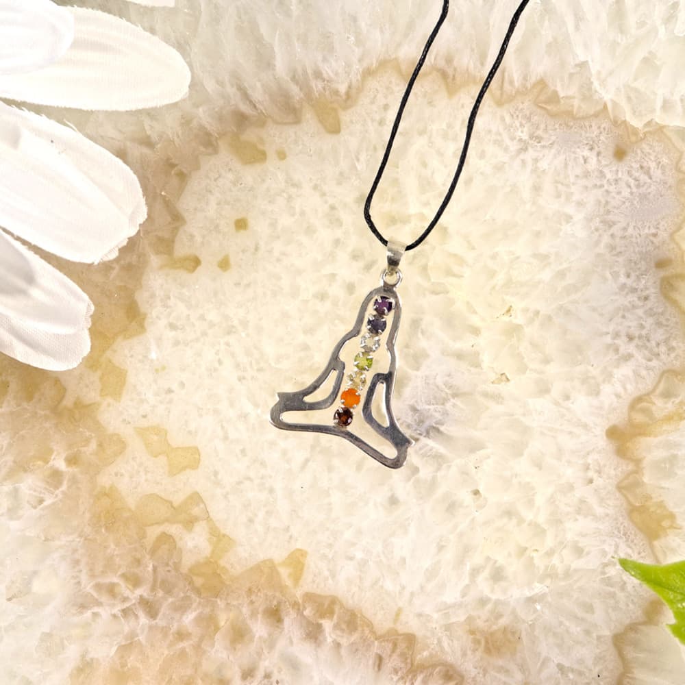 Sterling Silver Buddha Chakra Pendant