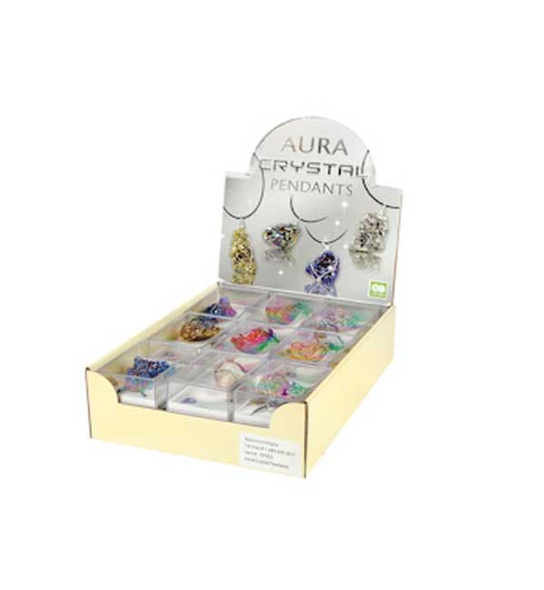 Aura Crystal Pendants Display