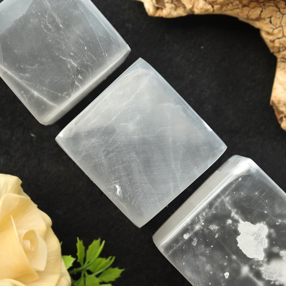 Selenite Crystal Cube
