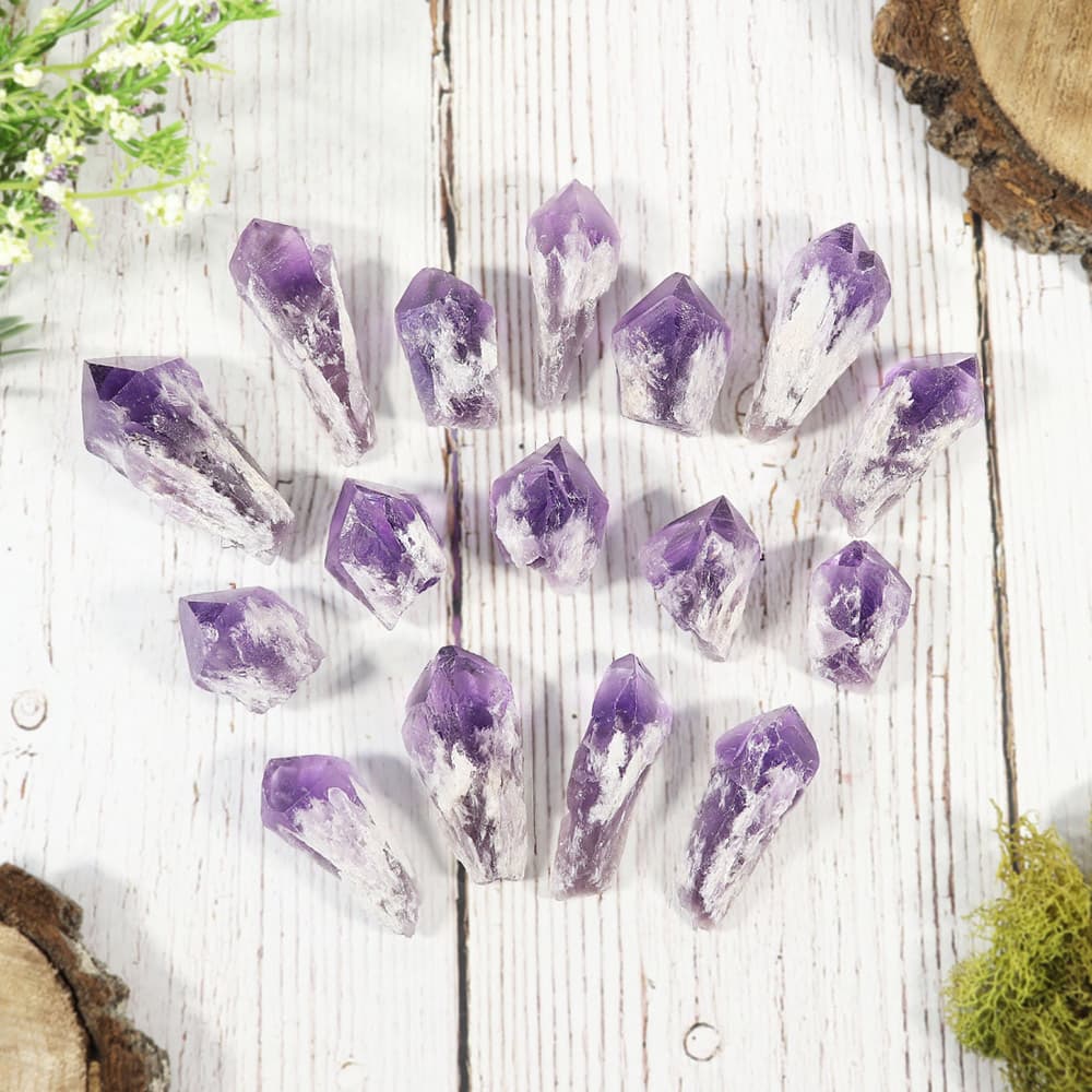 Elestial Amethyst Points [Sold/lb]