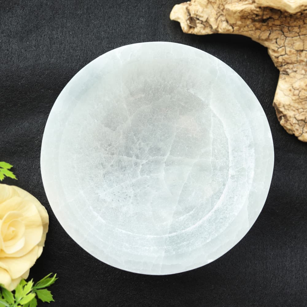 Selenite Round Bowl