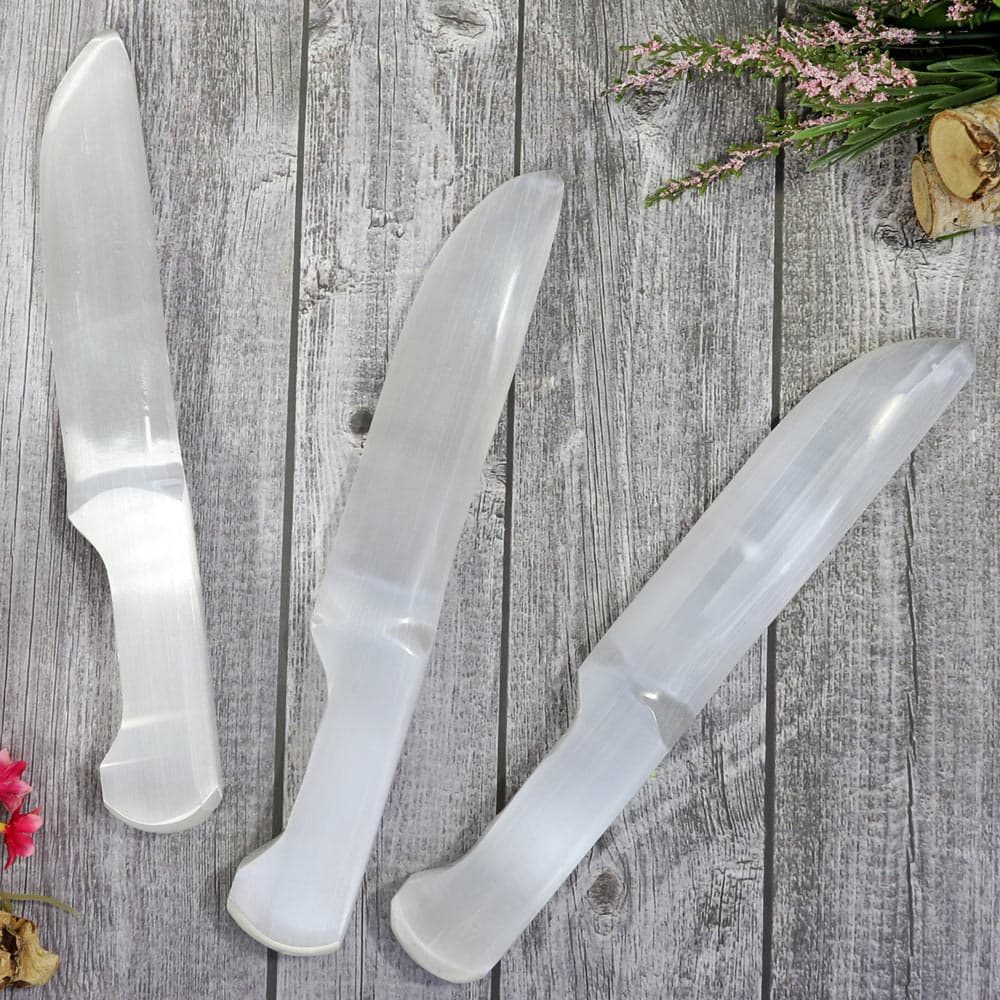 Selenite Crystal Knife