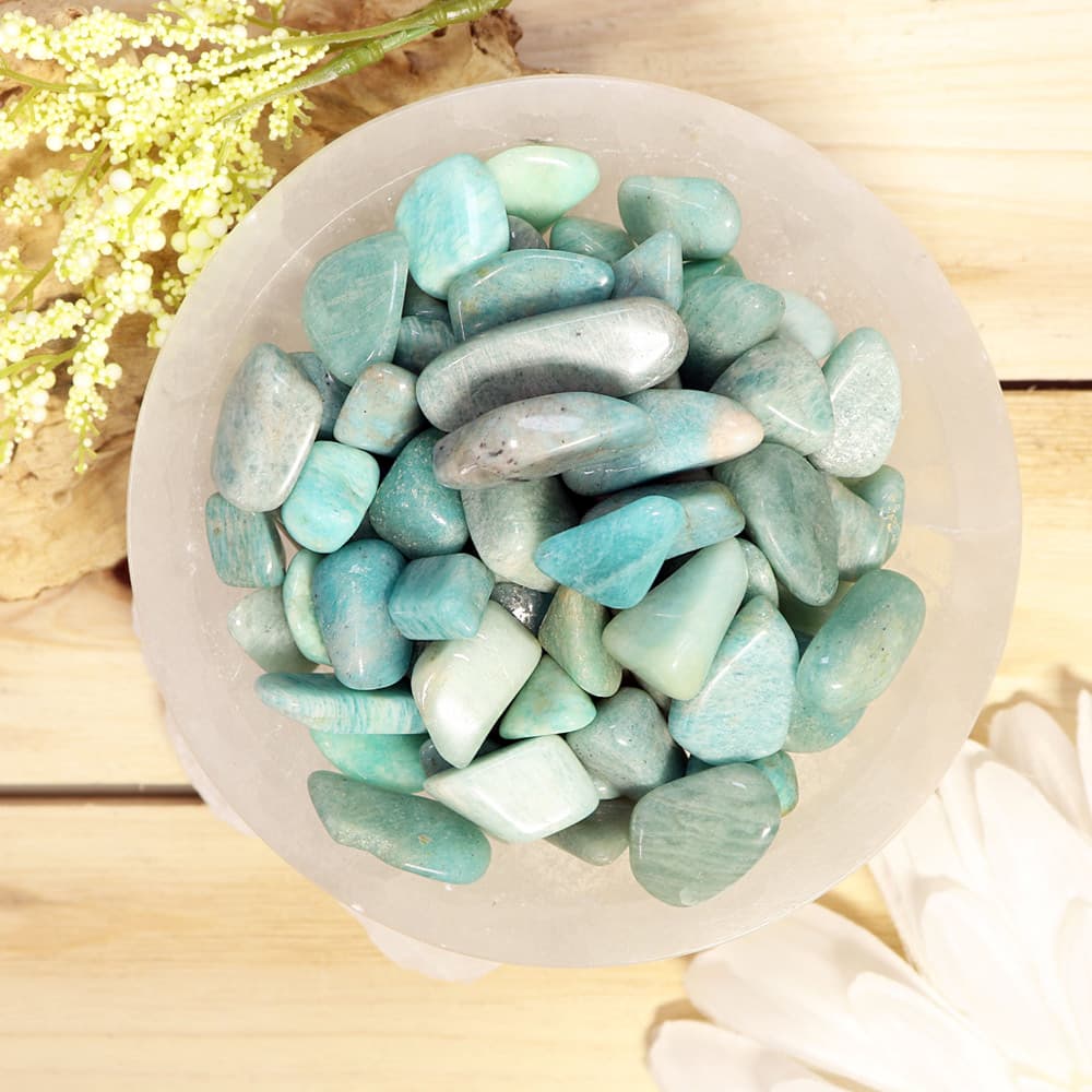 Amazonite Tumbled Stones (1 lb)