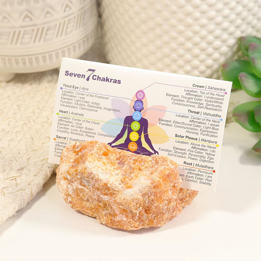 Orchid Calcite Card Holder