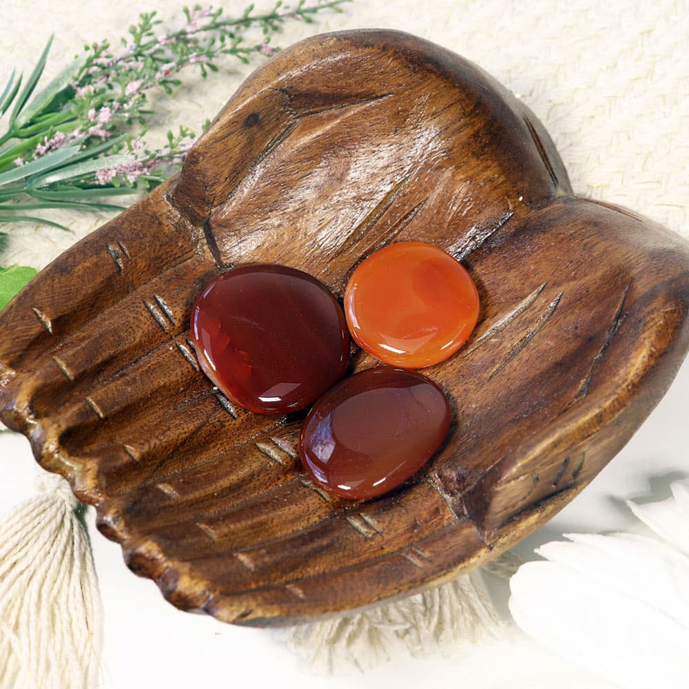 Carnelian Palm Stone