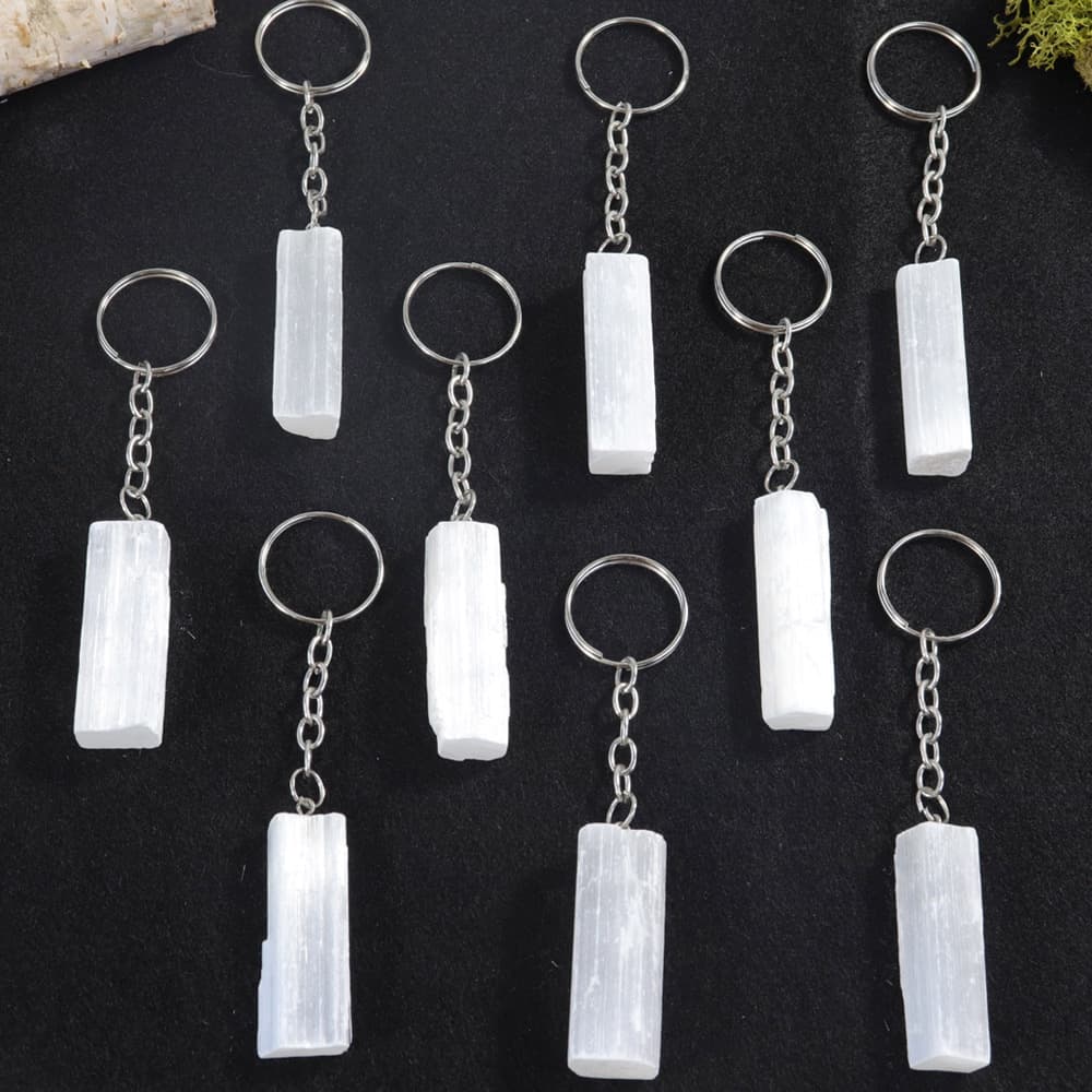 Selenite Keychains (Set of 10)