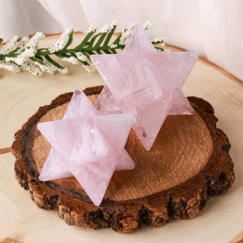 Rose Quartz Merkaba (Sold/lb)