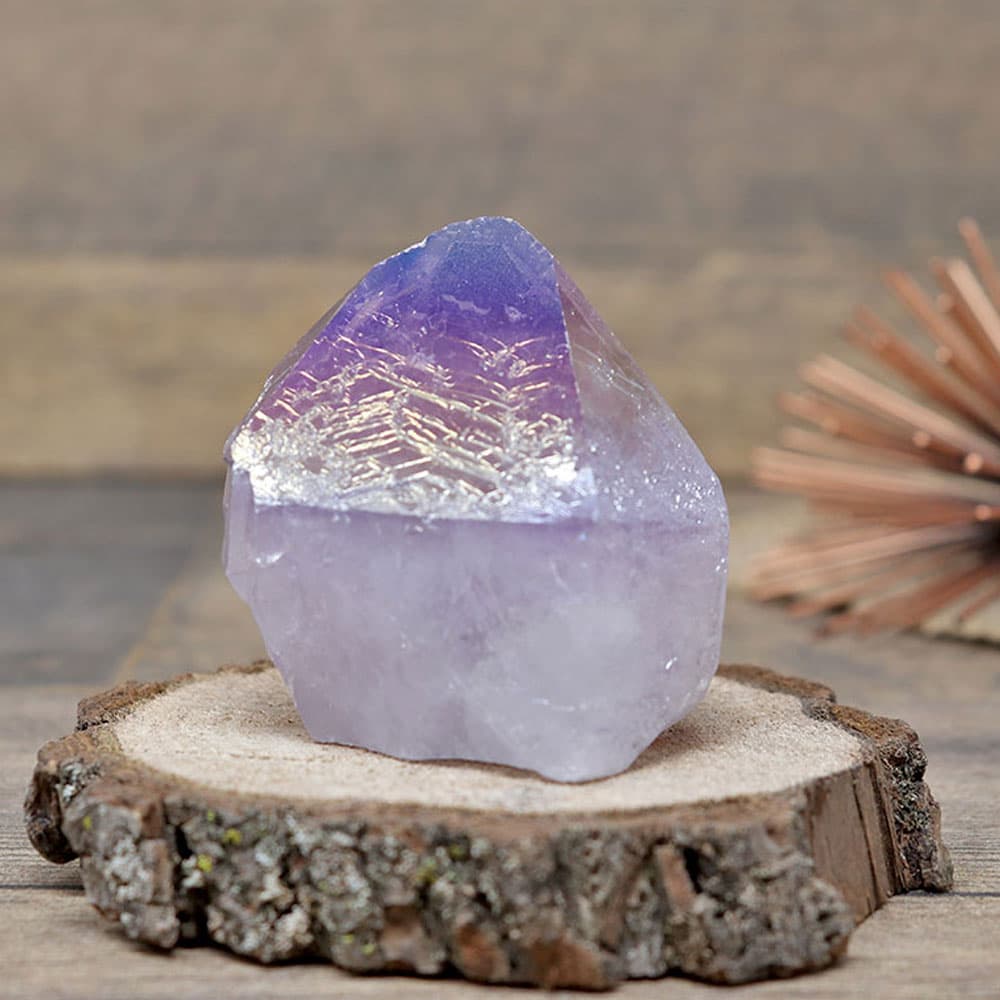Angel Aura Amethyst Point Base Cut (Sold/lb)
