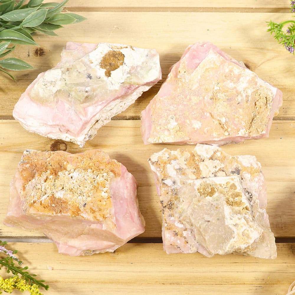 1 lb. Natural raw Pink Opal Specimens