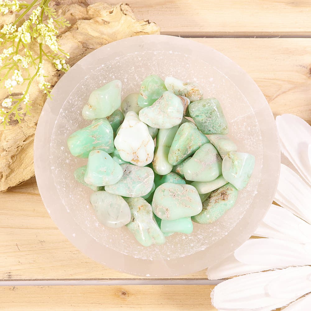 Chrysoprase Tumbled Stones (1/4 lb Bag)