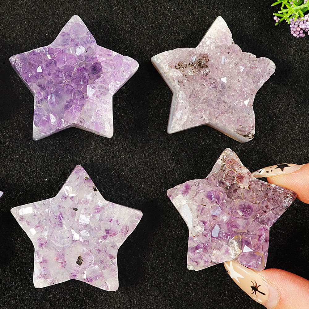 Amethyst Druze Star