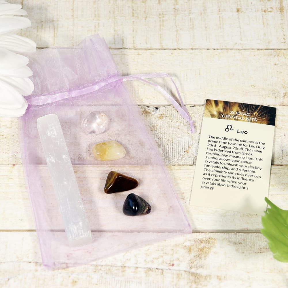 Leo Sun Sign Crystal Pack
