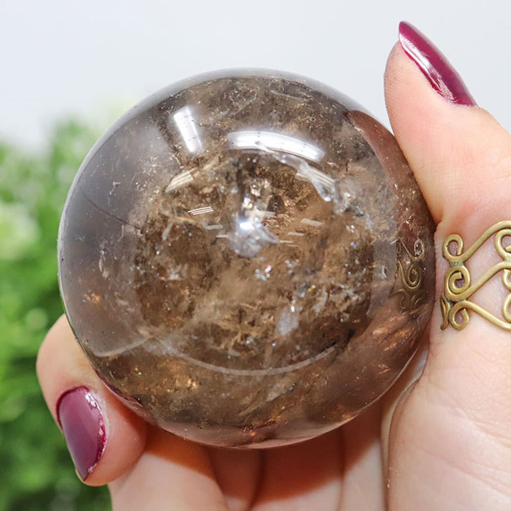 Smoky Quartz Sphere (0.10-0.14 lbs)