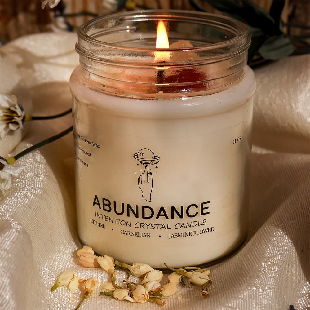 Abundance Soy Wax Crystal Candle