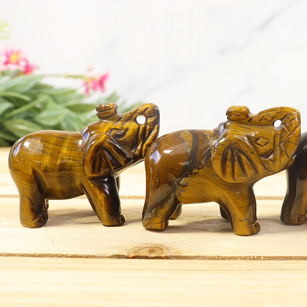 Tiger's Eye Elephant