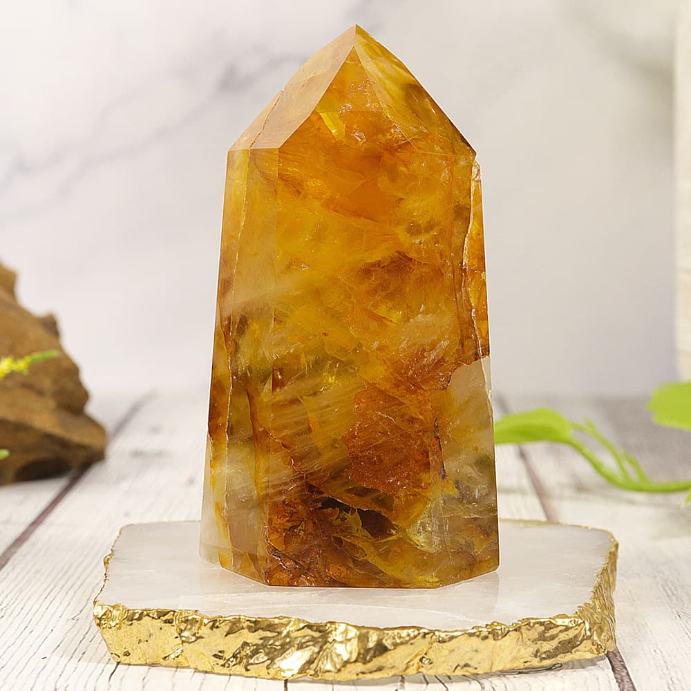 Golden Healer Polished Point (Sold/lb)