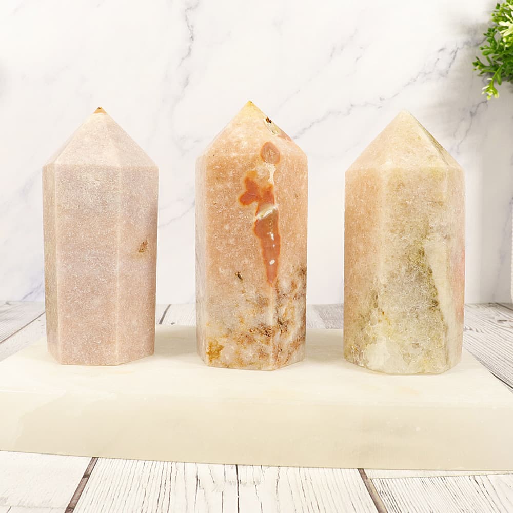 Pink Amethyst Towers (Sold/lb)