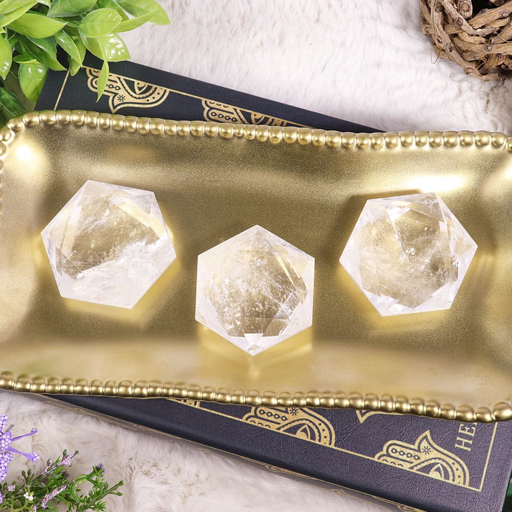 Clear Quartz Star of David (Sold/lb)